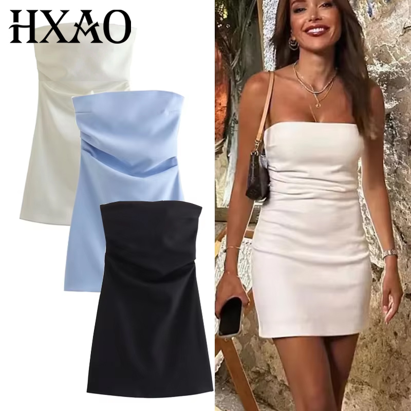 Women Formal Wear Zara - TRAF Jurk Vrouwen Off Schouder Corset