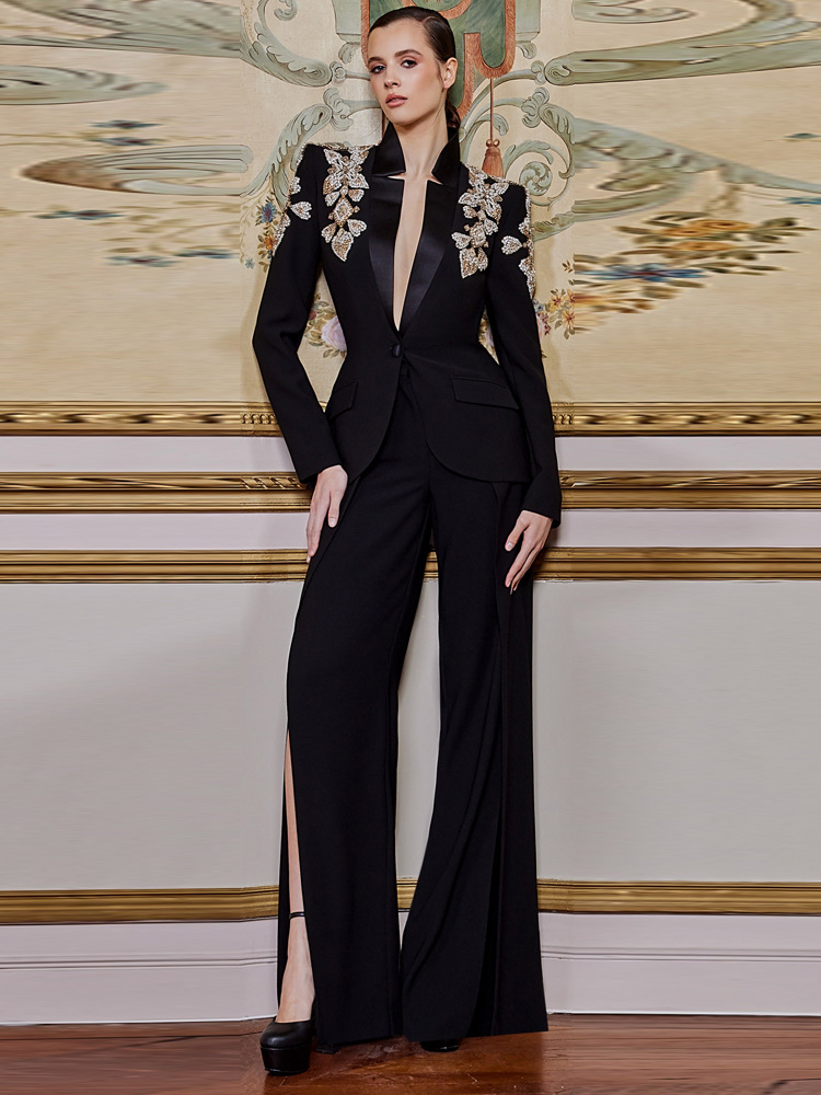 Women'S Formal Wear Suit - HIGH STREET Nieuwste 2026 Designerpak Dames