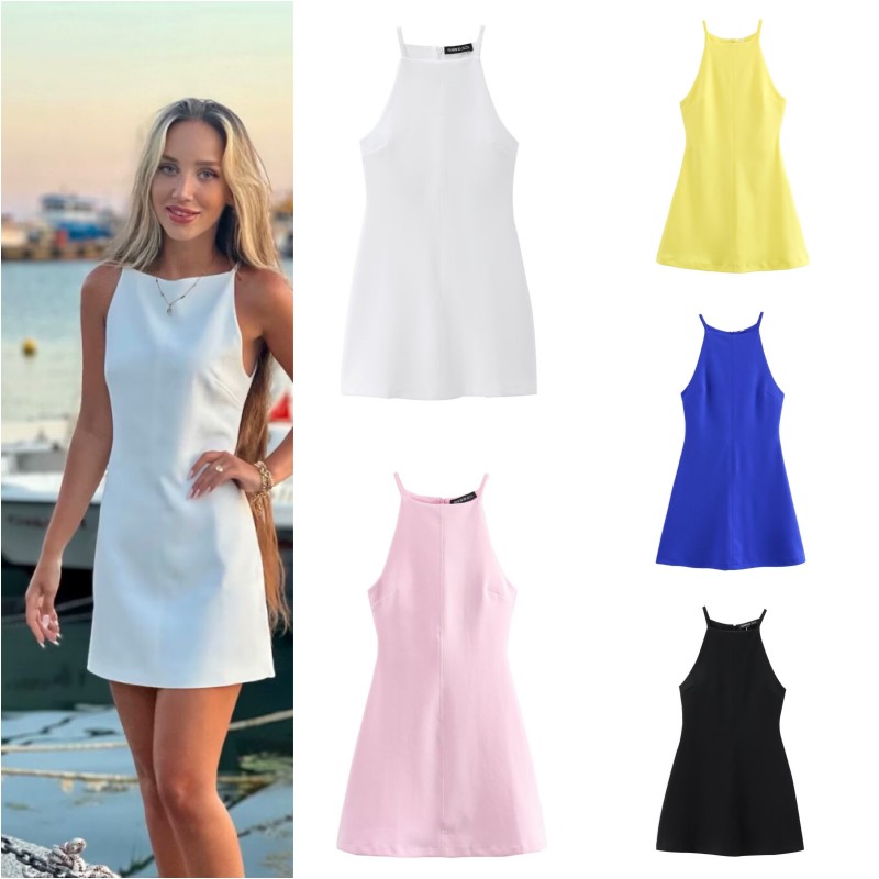 Women Formal Wear Zara - Interlock halterjurk ETJ 2025 nieuwe sexy
