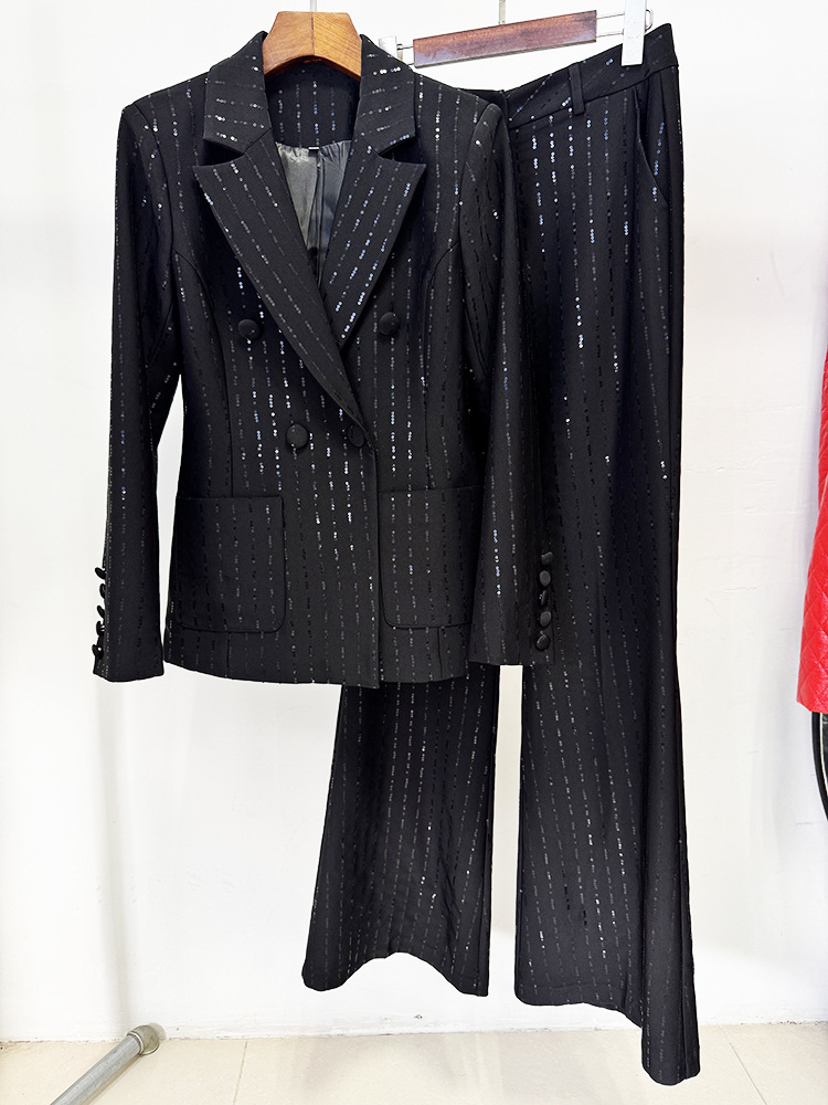 Women'S Formal Wear Suit - Hoogwaardige nieuwste 2026 Designer Runway zwarte