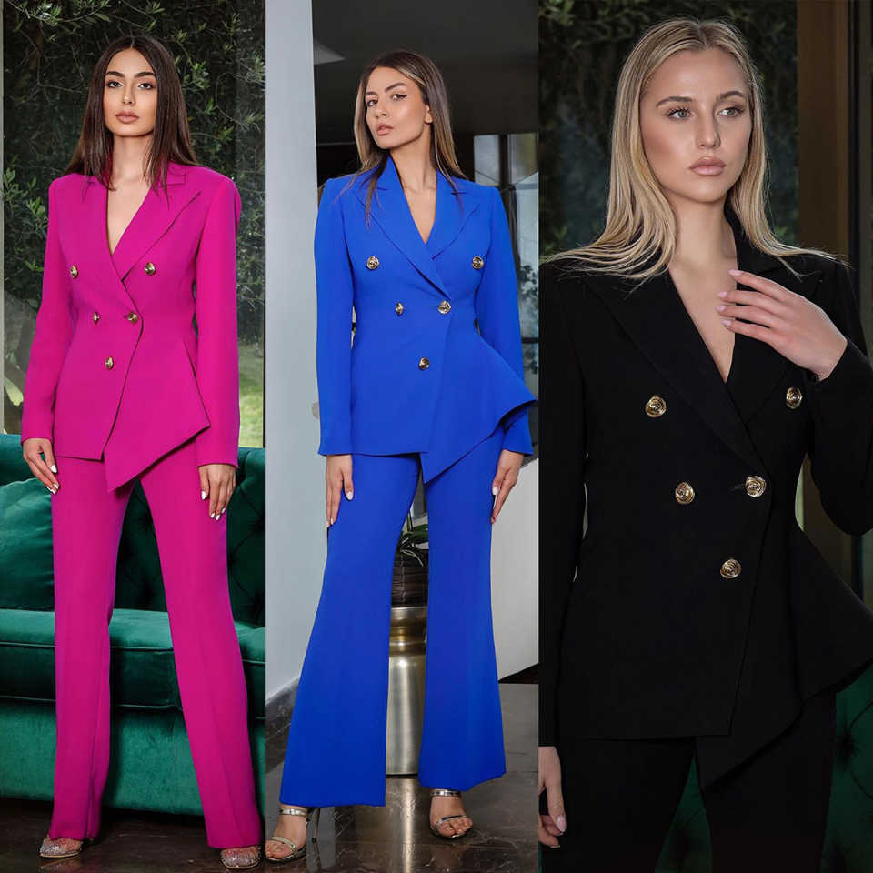 Women'S Formal Wear Pants Suit - Candy Color Women Pants Suits Customized