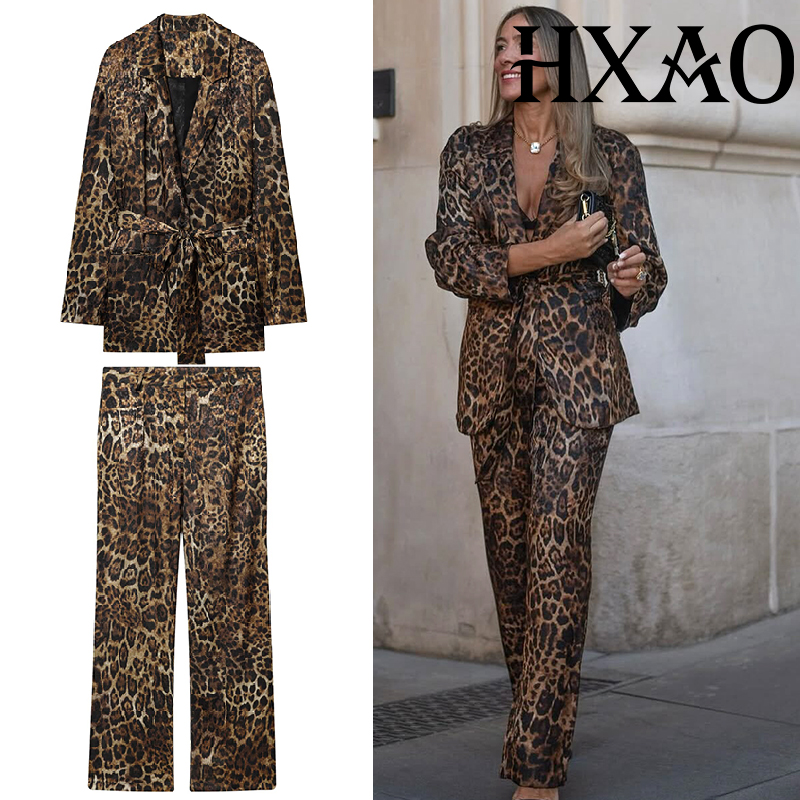 HXAO Luipaardbroeksets 2-delig - Women'S Formal Wear Suit recensie en prijs