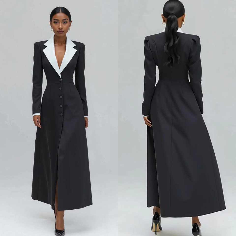 A Line Dames Lange Blazerjas E - Women'S Formal Jackets To Wear With Dresses recensie en prijs