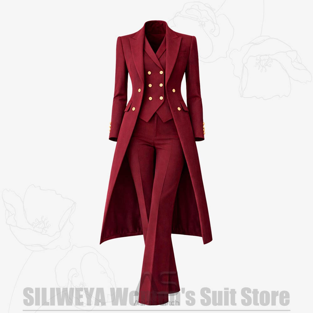 Damespak 3-delig dubbelgeknoop - Women'S Formal Wear Pants Suit recensie en prijs