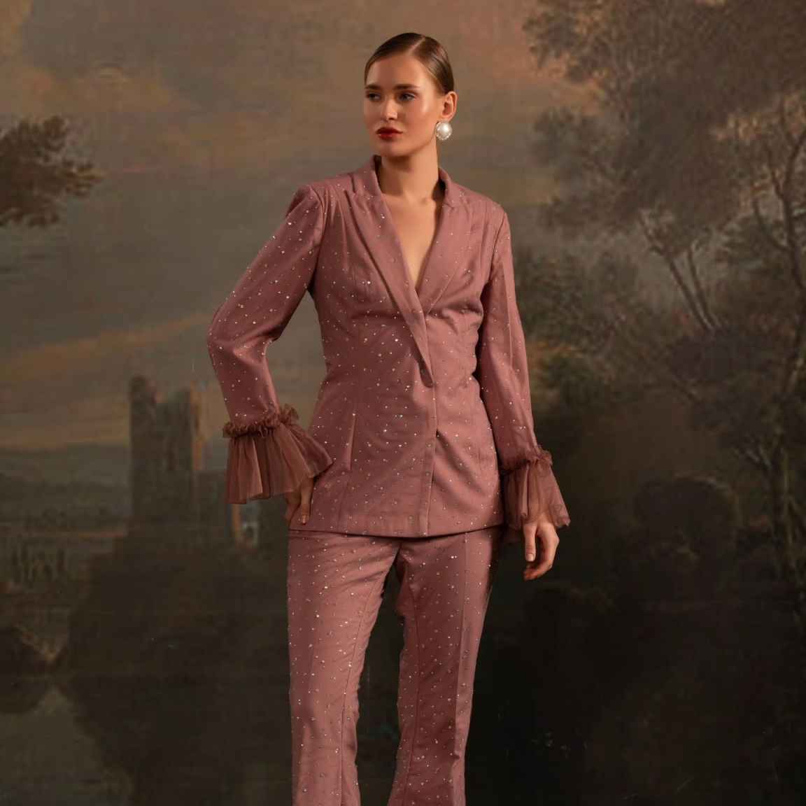 Kralen Vrouwen Blazer Sets Aan - Women'S Formal Wear Pants Suit recensie en prijs