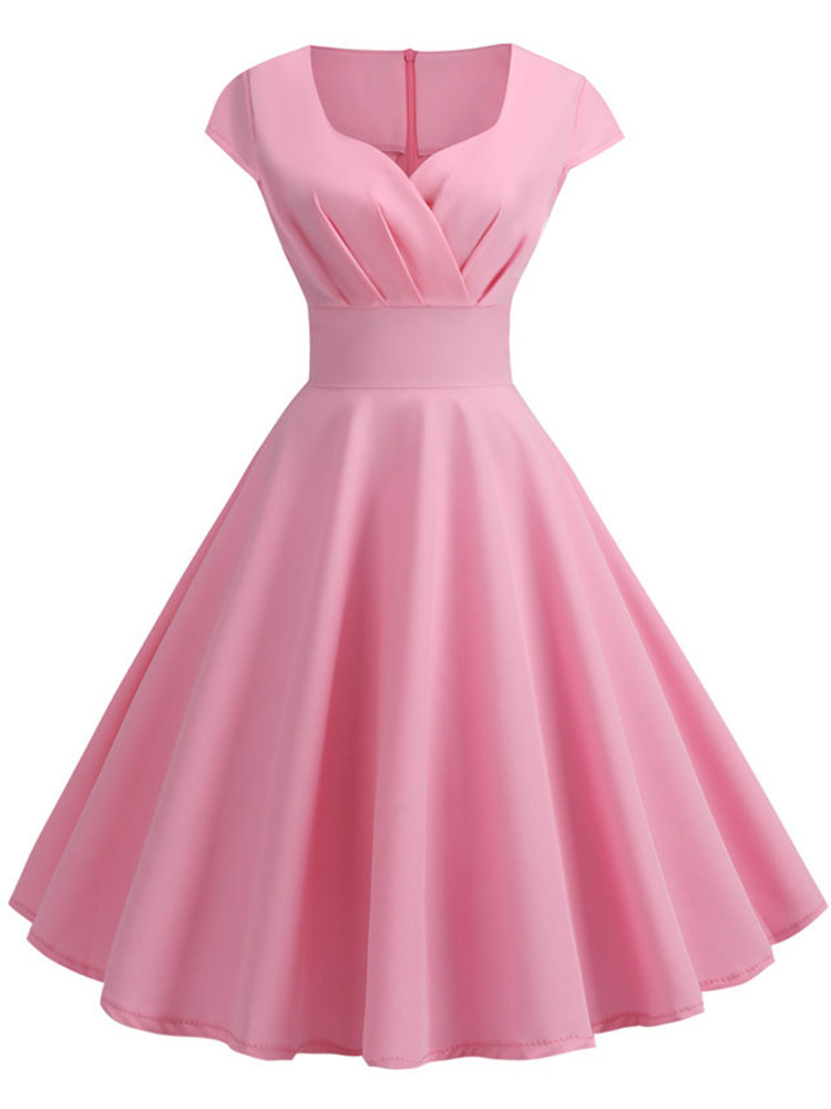 Roze zomerjurk dames v-hals vi - Women Formal Wear Zara recensie en prijs